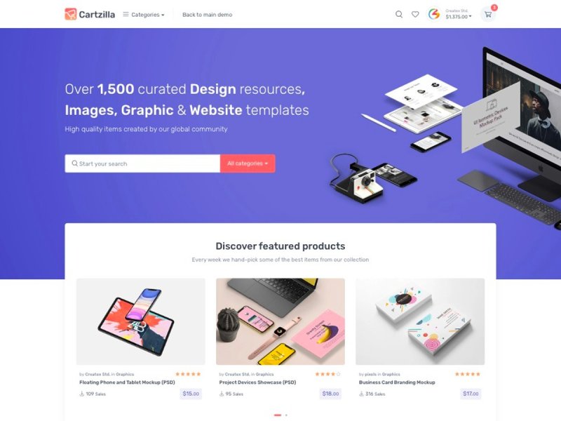 Cartzilla – Tema WordPress de mercado digital e mercearia v1.0.47
