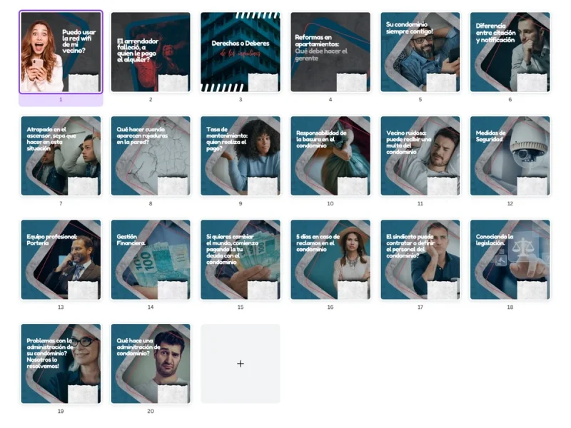 Pack Administração 20 modelos profissionais e editáveis no Canva